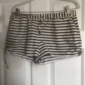Jcrew striped drawstring shorts size small
